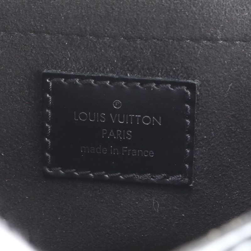 Louis Vuitton Epi Pochette Montaigne Noir Black Leather Shoulder Bag