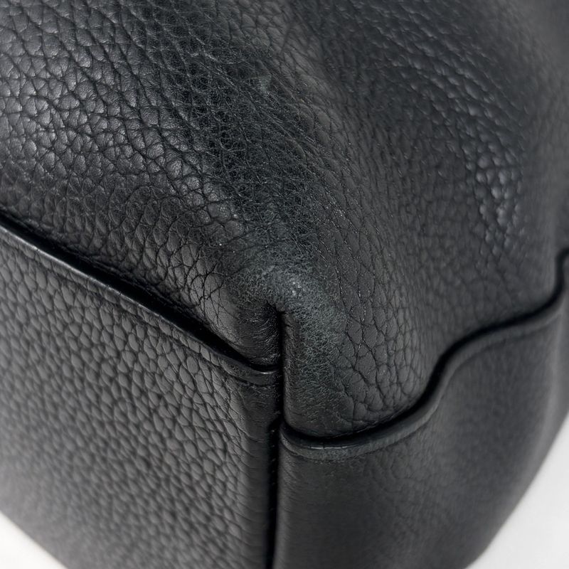 Louis Vuitton Cabas Voyage Tote Leather Noir Black