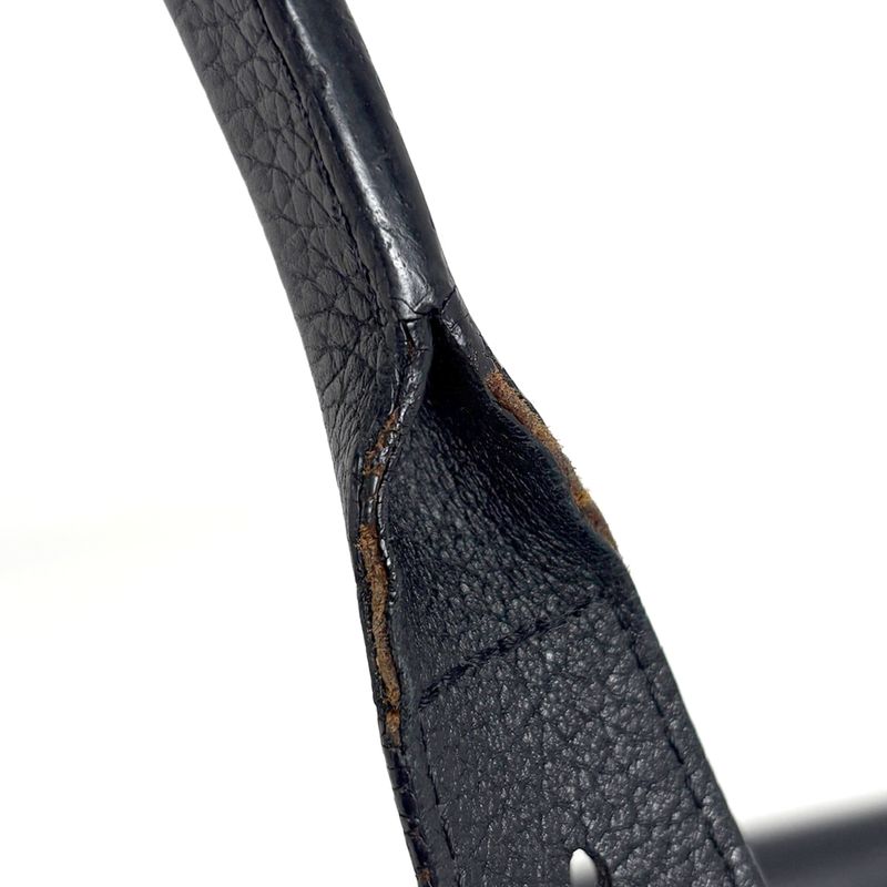 Louis Vuitton Cabas Voyage Tote Leather Noir Black