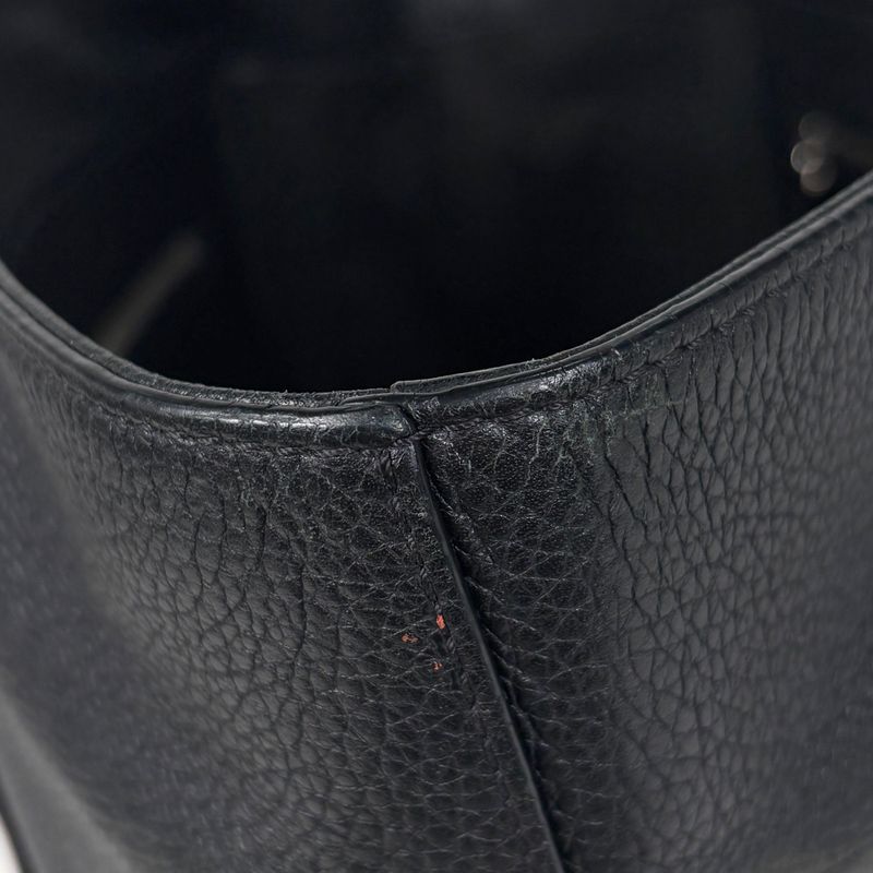 Louis Vuitton Cabas Voyage Tote Leather Noir Black