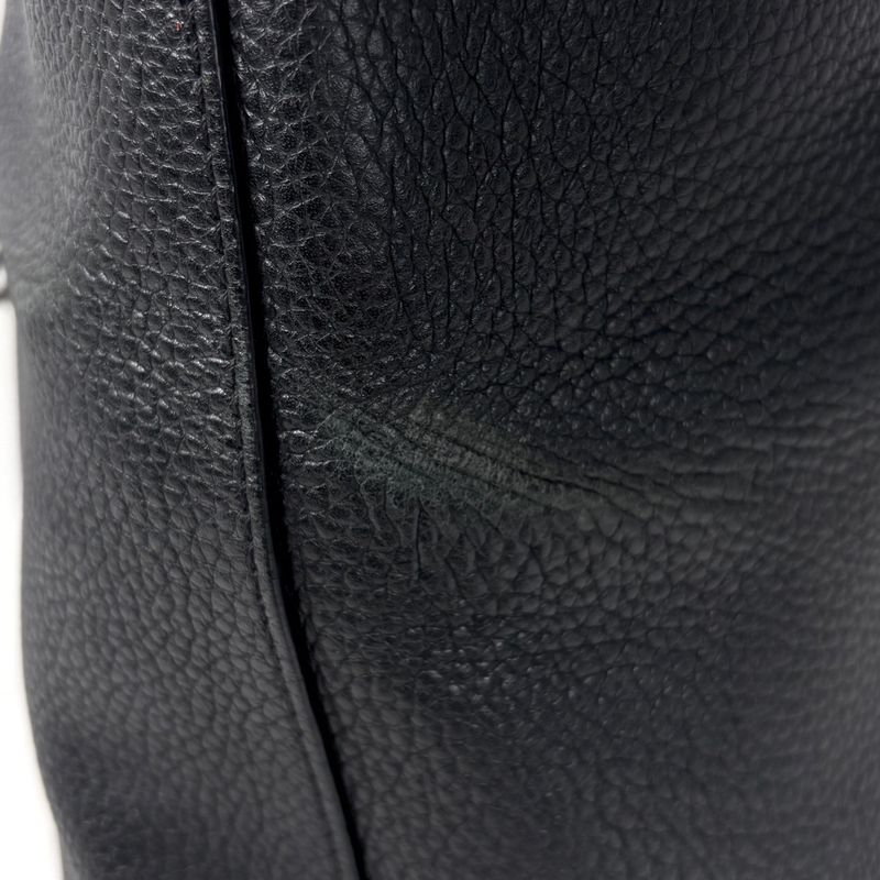 Louis Vuitton Cabas Voyage Tote Leather Noir Black