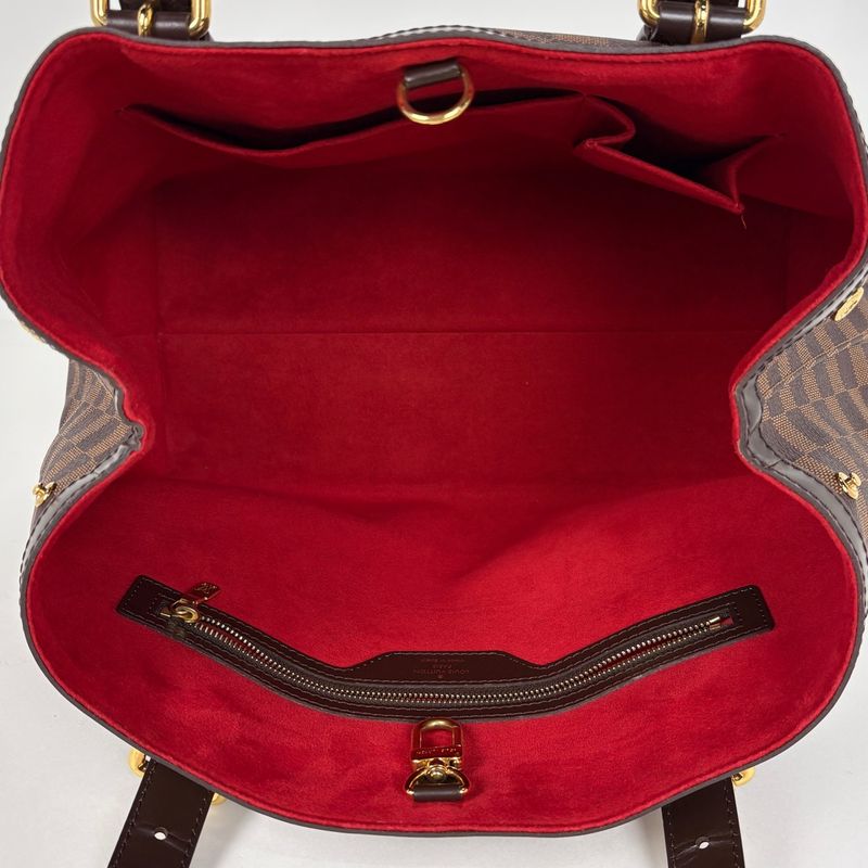Louis Vuitton Hampstead MM Shoulder Bag Tote Damier Brown