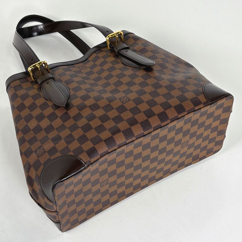 Louis Vuitton Hampstead MM Shoulder Bag Tote Damier Brown