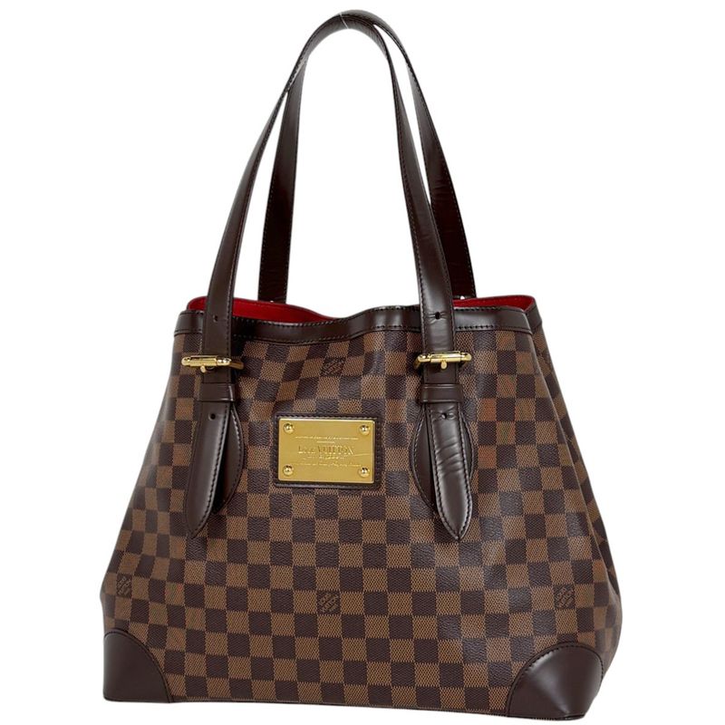 Louis Vuitton Hampstead MM Shoulder Bag Tote Damier Brown