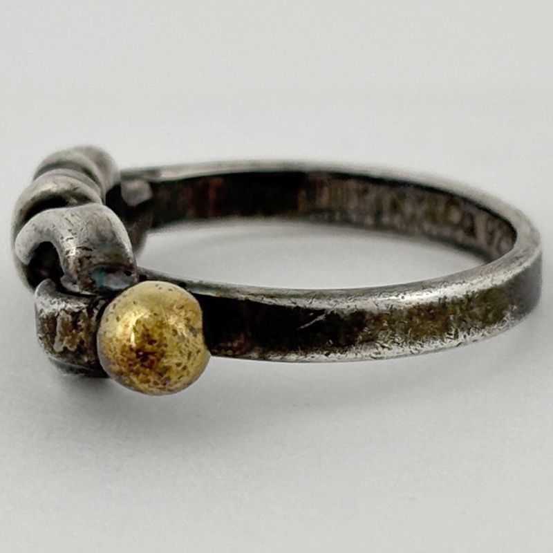Tiffany & Co Hook Eye Ring 18K 750 Silver