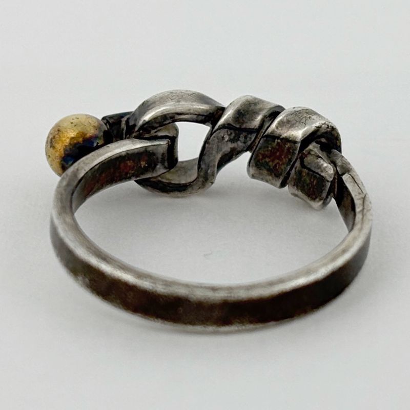 Tiffany & Co Hook Eye Ring 18K 750 Silver