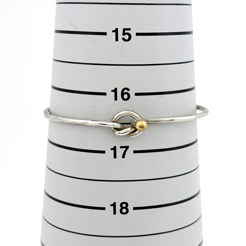 Tiffany & Co Hook Eye Bangle Love Knot Bracelet