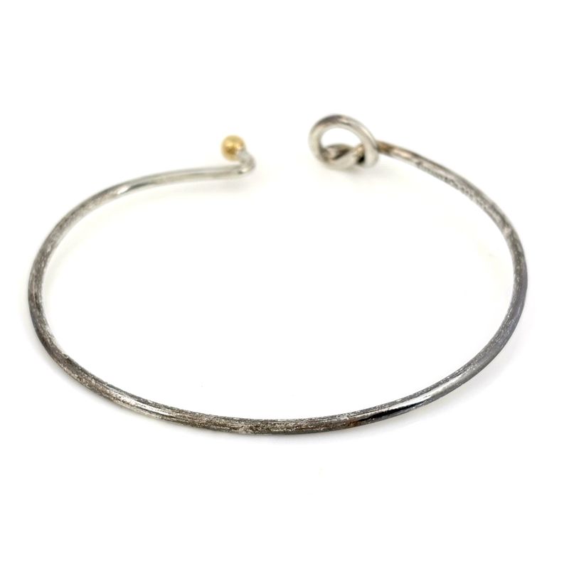 Tiffany & Co Hook Eye Bangle Love Knot Bracelet