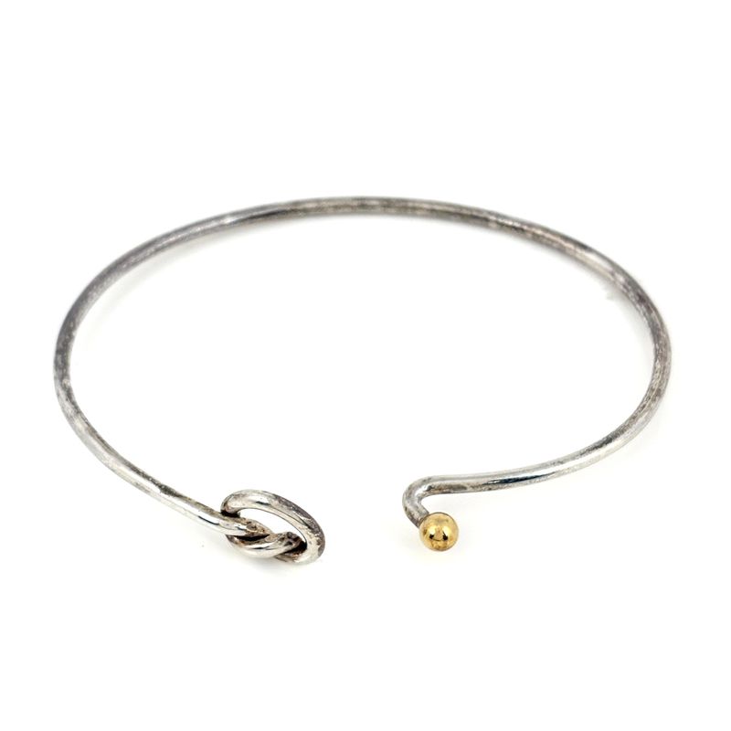 Tiffany & Co Hook Eye Bangle Love Knot Bracelet