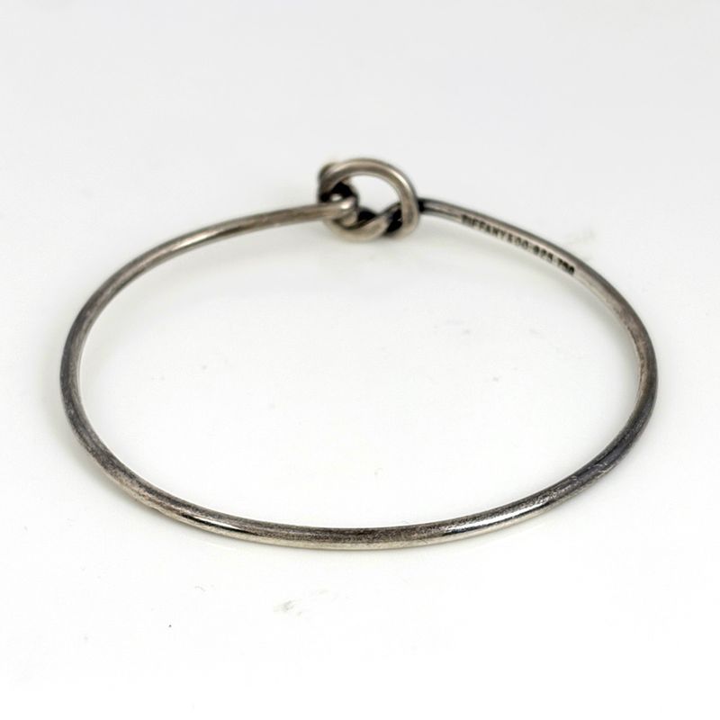 Tiffany & Co Hook Eye Bangle Bracelet Love Knot