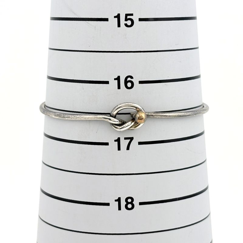 Tiffany & Co Hook Eye Bangle Bracelet Love Knot