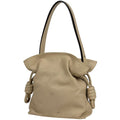 Loewe Flamenco Knot Shoulder Bag Anagram Leather Beige