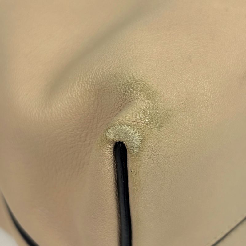 Loewe Flamenco Knot Shoulder Bag Anagram Leather Beige