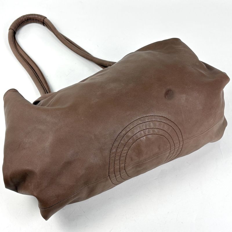 Loewe Nappa Aire Shoulder Bag Anagram Tote Leather Brown