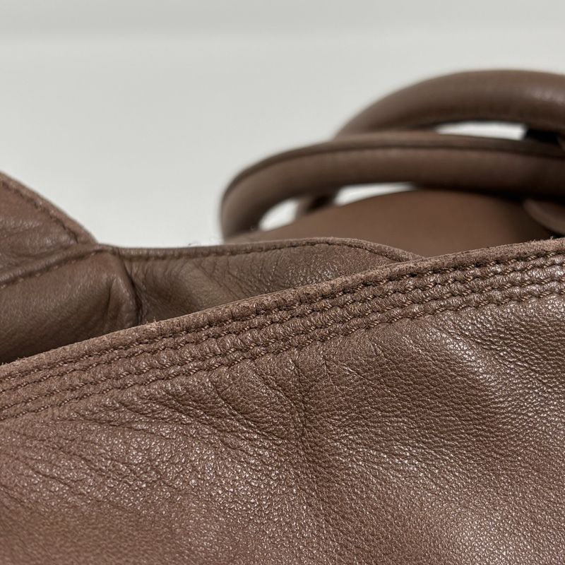 Loewe Nappa Aire Shoulder Bag Anagram Tote Leather Brown