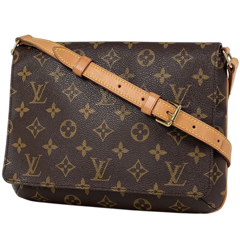 Louis Vuitton Musette Tango Short Shoulder Bag Monogram Brown