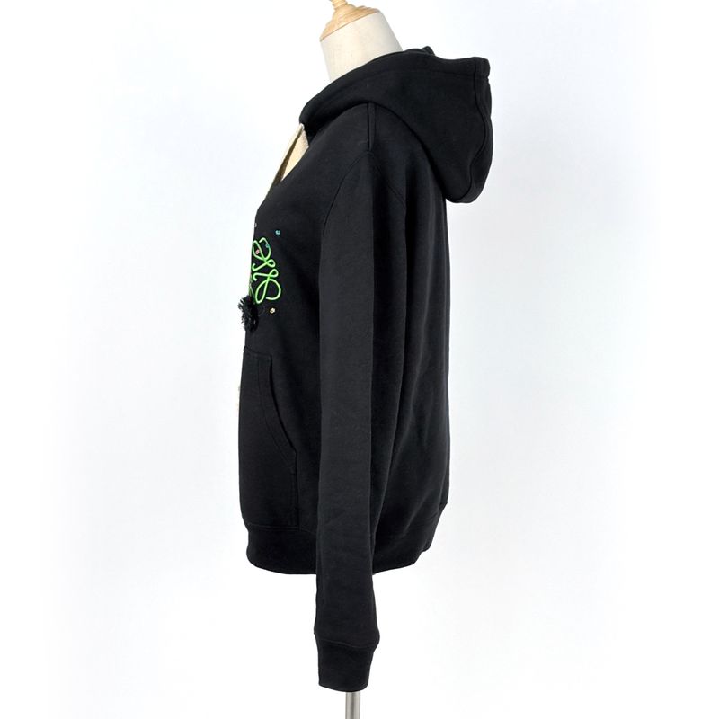 Loewe Anagram Hoodie Embroidery Studio Ghibli Spirited Away Top Cotton