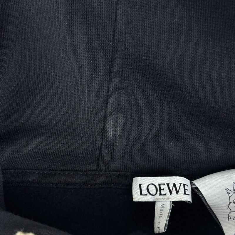 Loewe Anagram Hoodie Embroidery Studio Ghibli Spirited Away Top Cotton