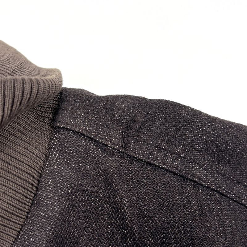 Louis Vuitton Logo Button Zip Up Jacket Denim High