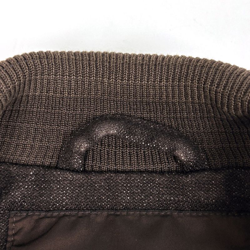 Louis Vuitton Logo Button Zip Up Jacket Denim High