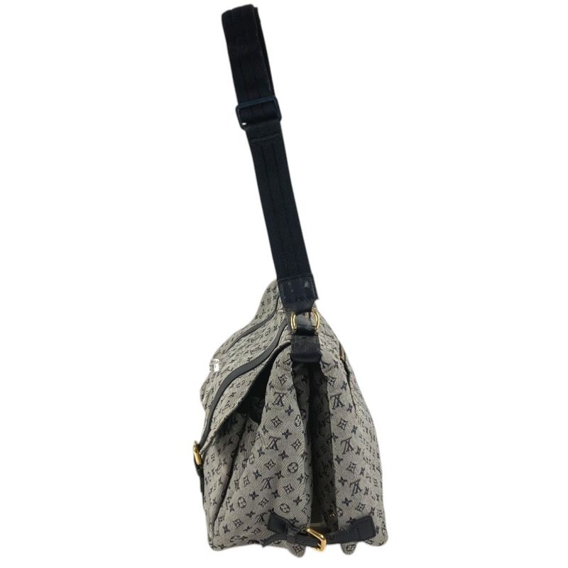 Louis Vuitton Shoulder Bag Sac Maman Monogram Mini Canvas Navy