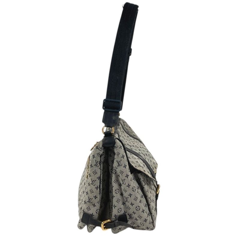 Louis Vuitton Shoulder Bag Sac Maman Monogram Mini Canvas Navy