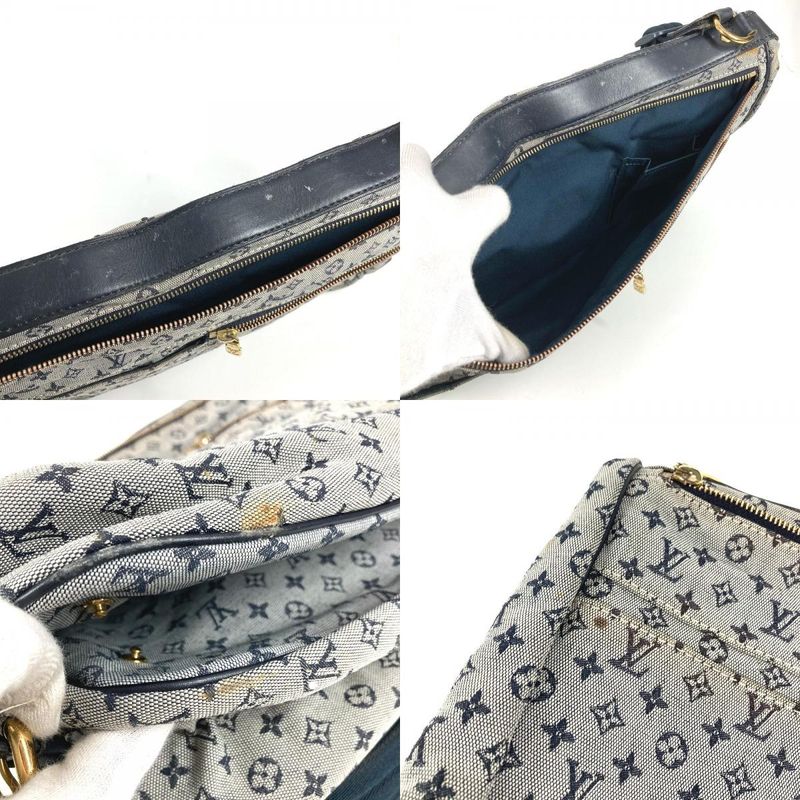 Louis Vuitton Shoulder Bag Sac Maman Monogram Mini Canvas Navy