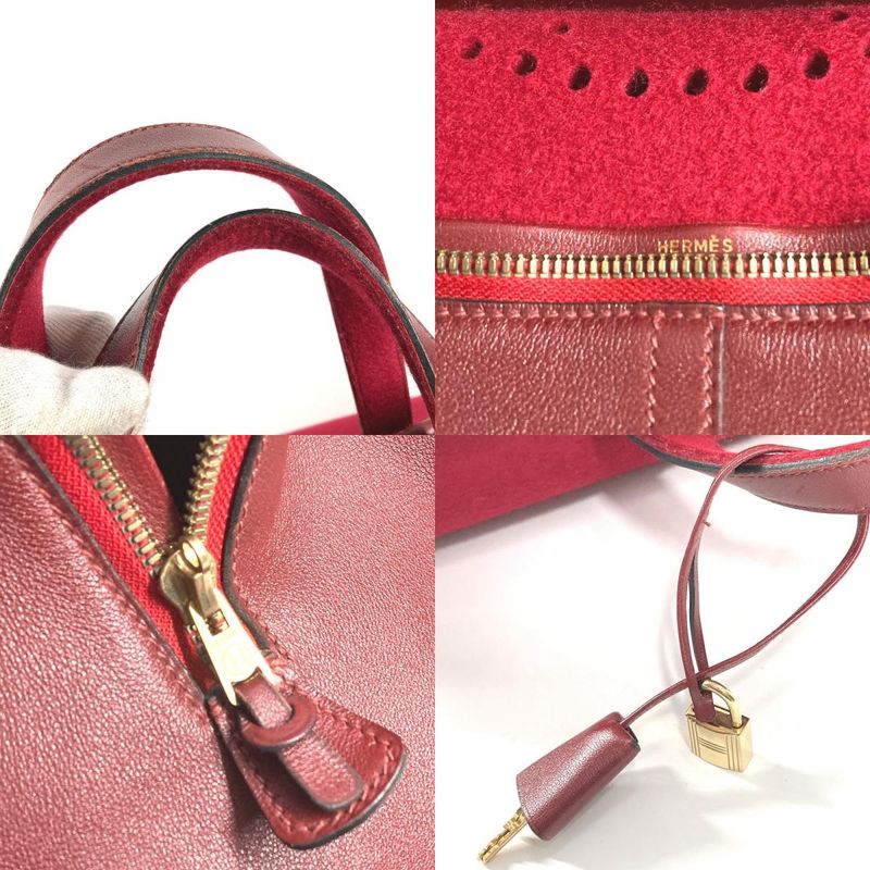Hermes Boston Bag Hoodie Felt Red