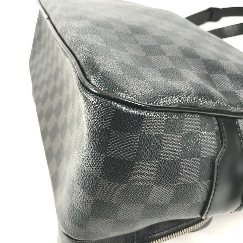 Louis Vuitton Shoulder Bag Io Damier Graphite Canvas Black