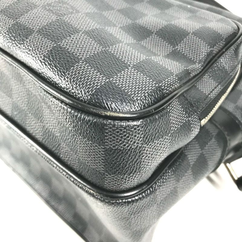 Louis Vuitton Shoulder Bag Io Damier Graphite Canvas Black