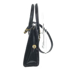 Chanel Shoulder Bag Stitch 2-Way Coco Ball CC Logo Patent Black
