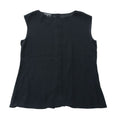 Chanel Silk Blouse Shirt Sleeveless Back Button 38