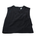 Chanel Silk Cropped Blouse Shirt Sleeveless Short Length with Collar