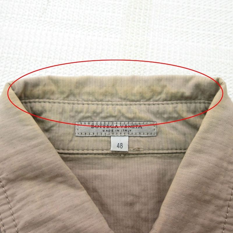 Bottega Veneta Military Shirt Jacket Long Sleeve Cotton 48