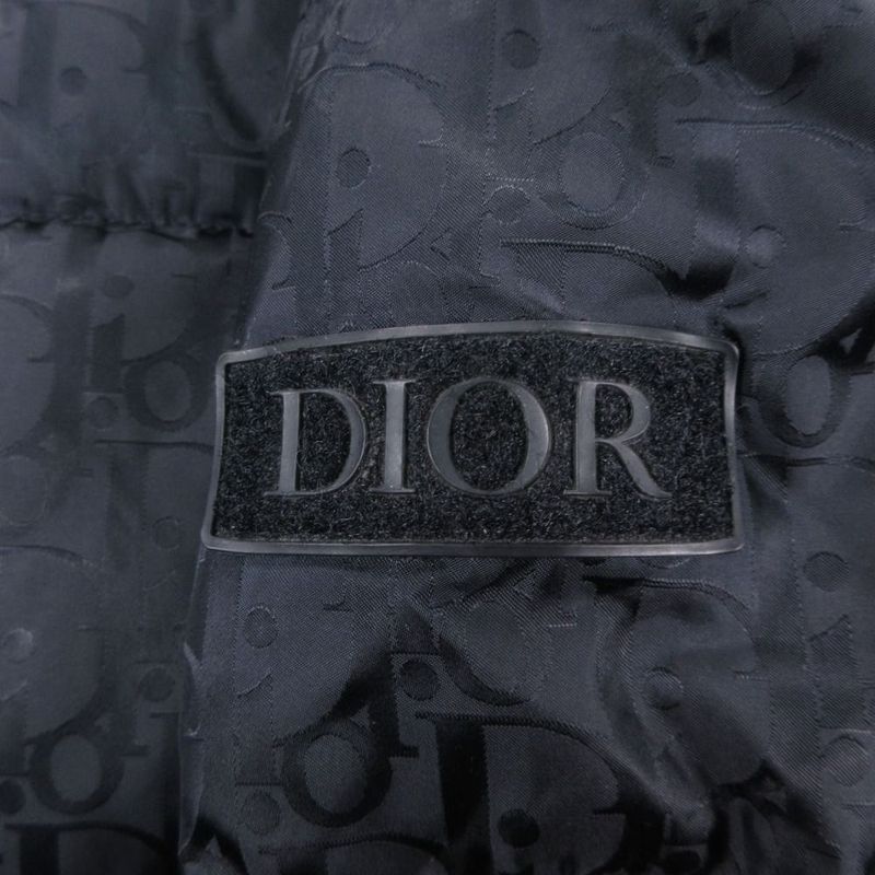 Dior Down Jacket Nylon 48 L Black