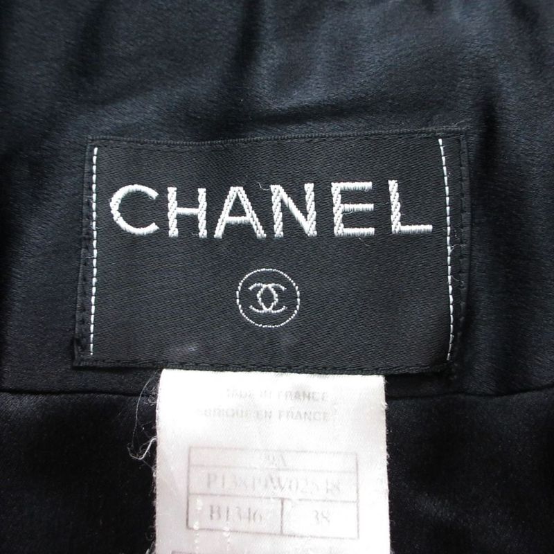 Chanel Vintage Cashmere Long Coat Jacket Double Breasted 38