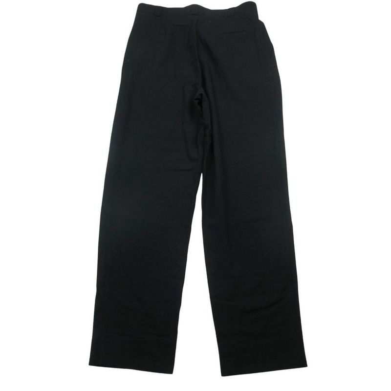 Versace Vintage Gianni Trousers 3 Tuck Pants Wool Nylon Black