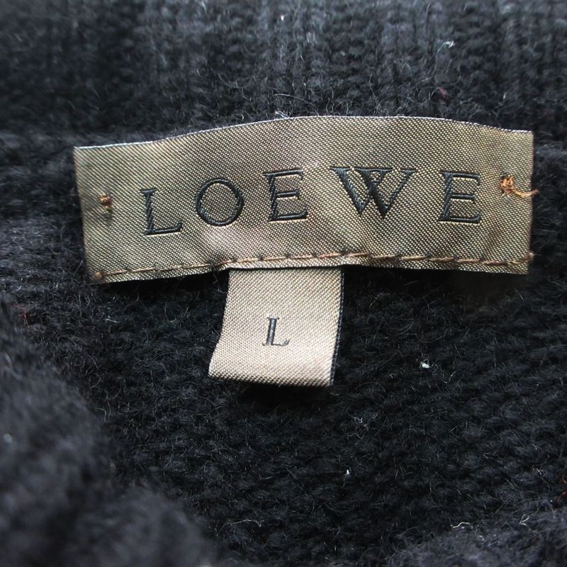 Loewe Cashmere Turtleneck Knit Sweater Long Sleeve High Neck Top
