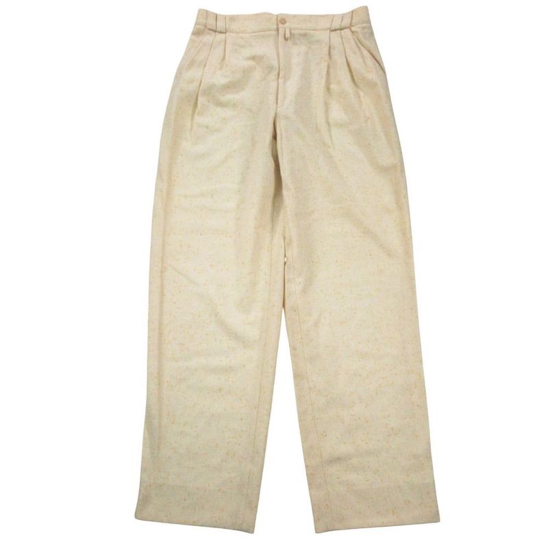 Versace Vintage Gianni Trousers 3 Tuck Pants Wool Mix All Over