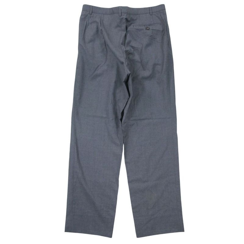 Versace Trousers Pants 3 Tuck Wool 52 XL Gray