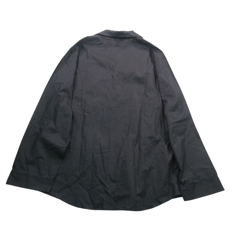 Versace Vintage Shirt Jacket Long Sleeve Tailored Logo Embroidery Piping