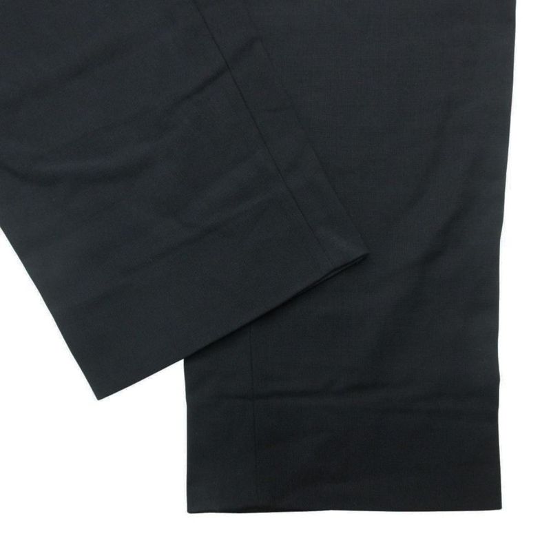 Versace Vintage Gianni Trousers 3 Tuck Pants Wool Nylon Black