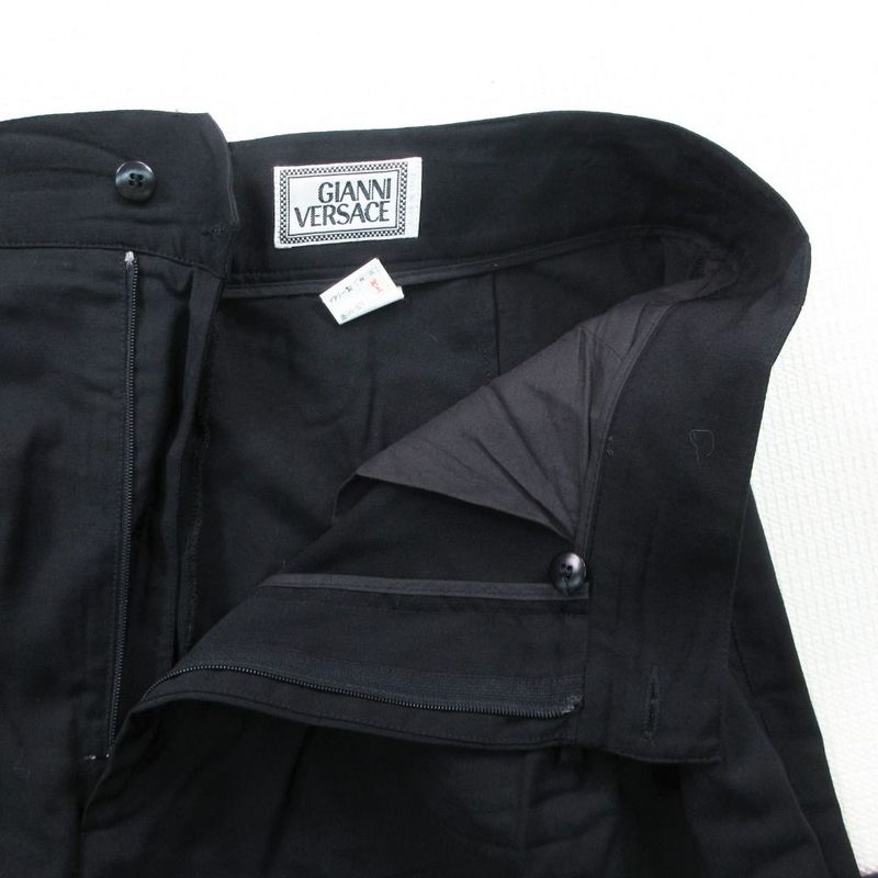 Versace Vintage Gianni Trousers 3 Tuck Pants Wool 52