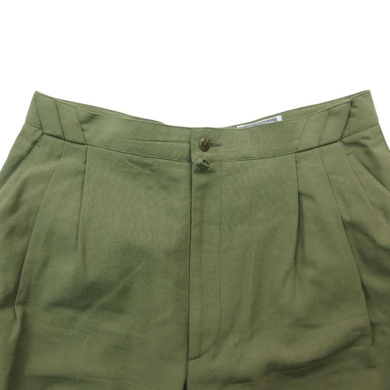 Versace Vintage Gianni Trousers 3 Tuck Pants Wool Nylon 52 XL