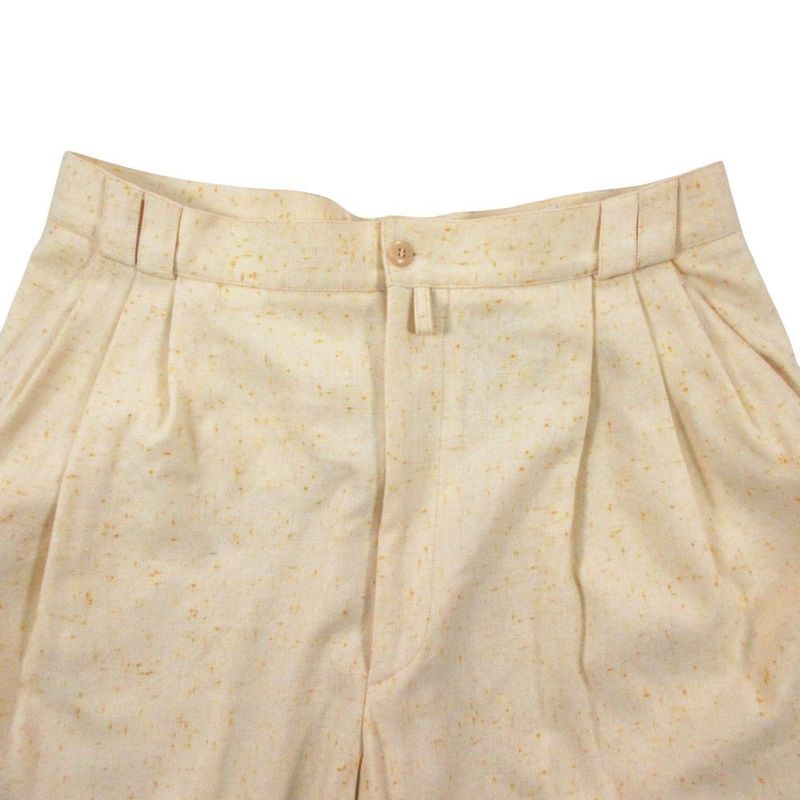 Versace Vintage Gianni Trousers 3 Tuck Pants Wool Mix All Over