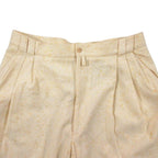 Versace Vintage Gianni Trousers 3 Tuck Pants Wool Mix All Over