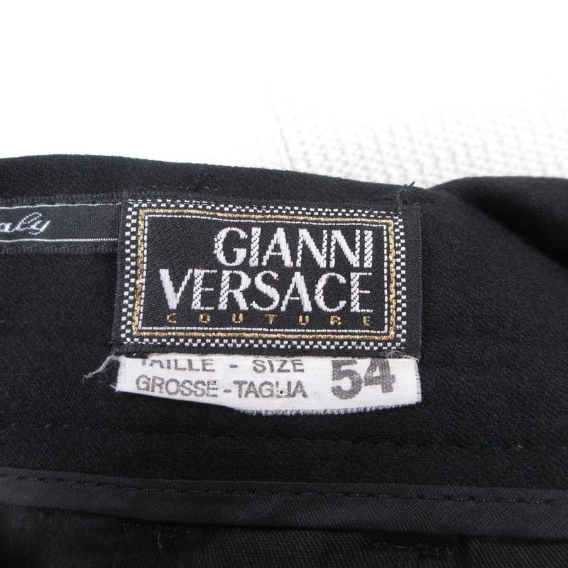 Versace Vintage Gianni Trousers 3 Tuck Pants Wool