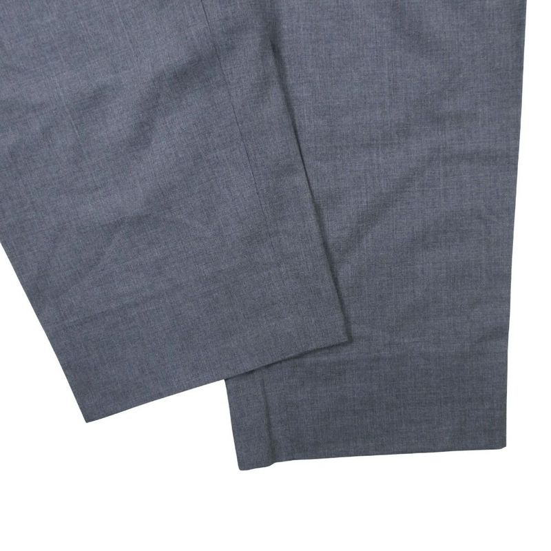 Versace Trousers Pants 3 Tuck Wool 52 XL Gray