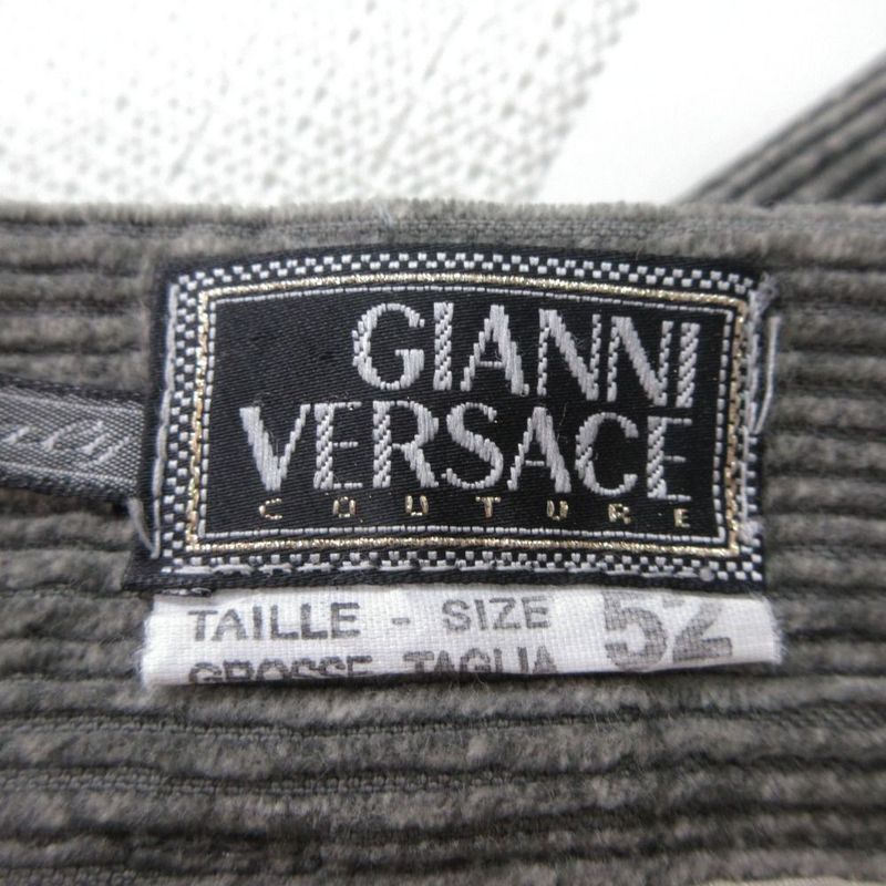 Versace Vintage Gianni Corduroy Pants 3 Tuck