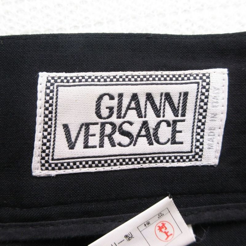 Versace Vintage Gianni Trousers 3 Tuck Pants Wool 52